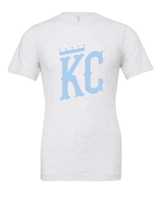 KC Crown design on a white t-shirt