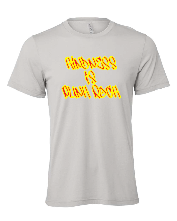 Kindness is Punk Rock design on a gray t-shirt