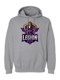 Lady Legion Family Hoodie, Mom badge, sport grey