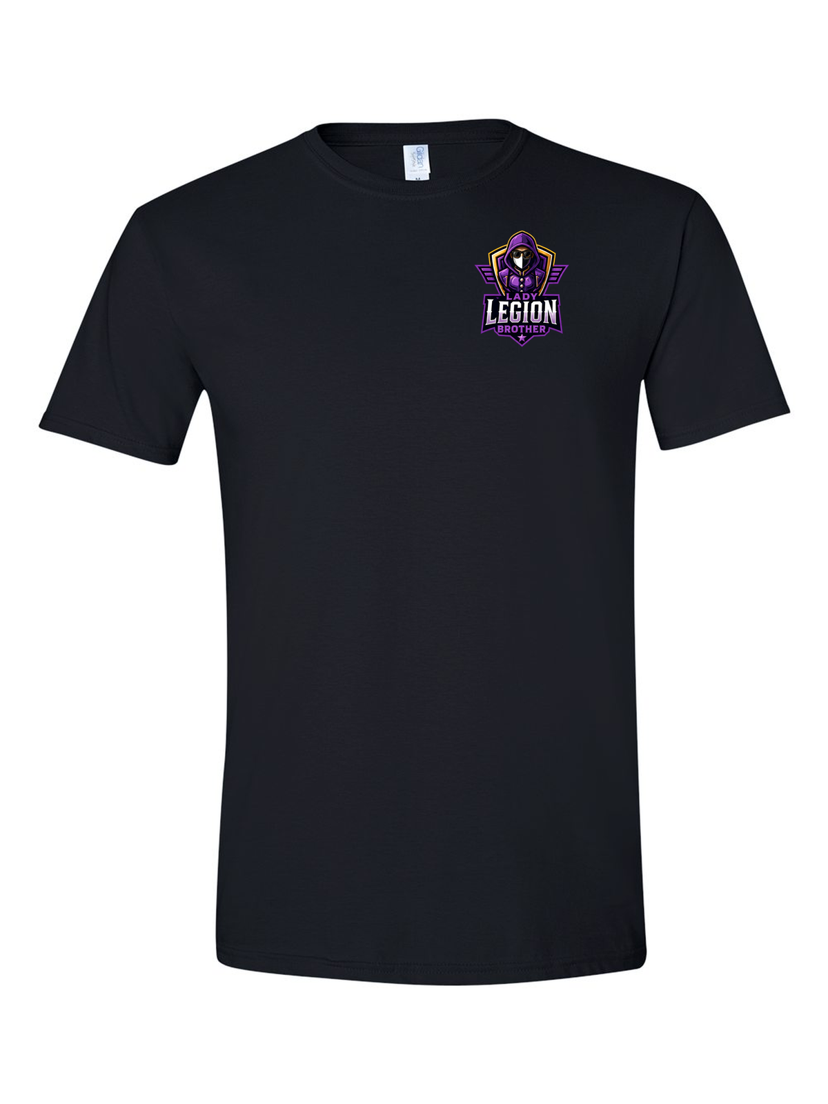 Lady Legion Family Pocket Tee, Brother badge, black