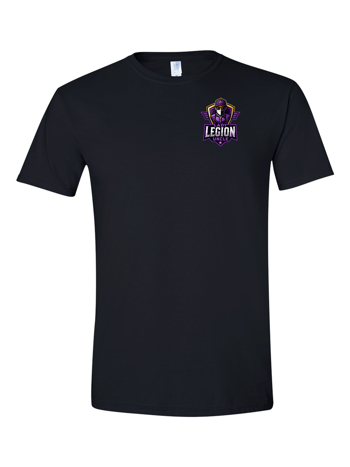Lady Legion Family Pocket Tee, Uncle badge, black