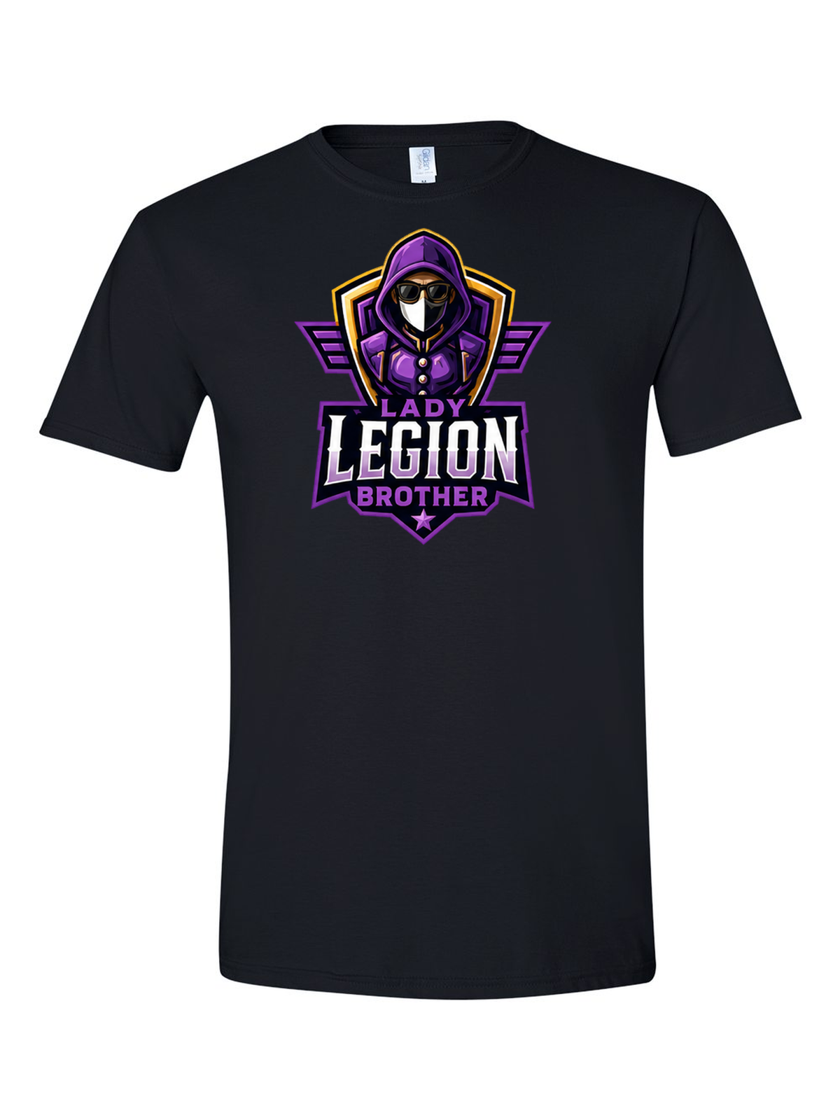 Lady Legion Family Tee, Brother badge, black