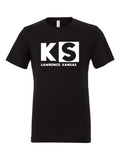 Lawrence, KS Cartoon Network Logo on a black t-shirt