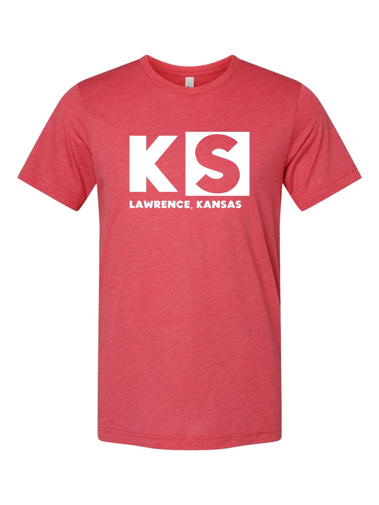 Lawrence, KS Cartoon Network Logo on a true red t-shirt