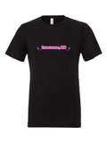Lawrence, KS Sparkle on a black t-shirt