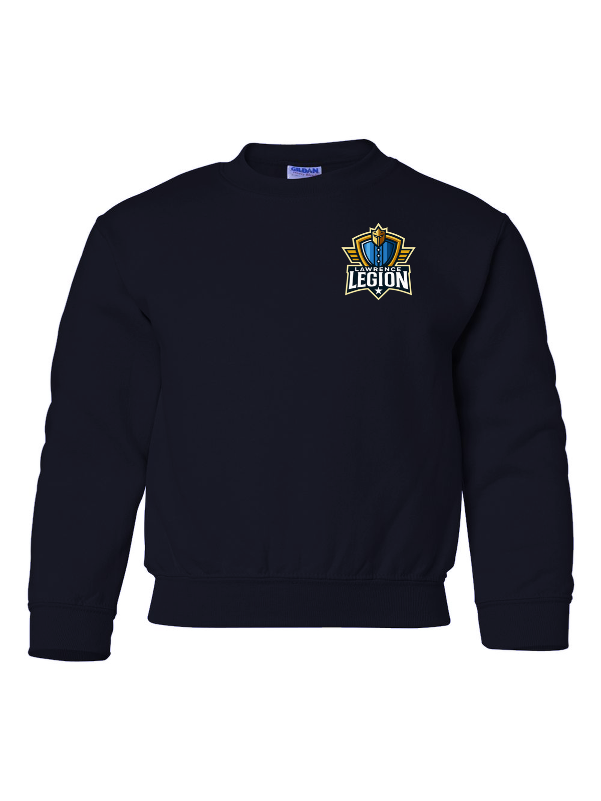 Lawrence Legion youth pocket crewneck in black