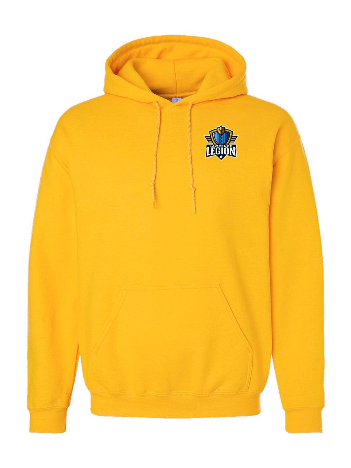 Lawrence Legion pocket hoodie in gold
