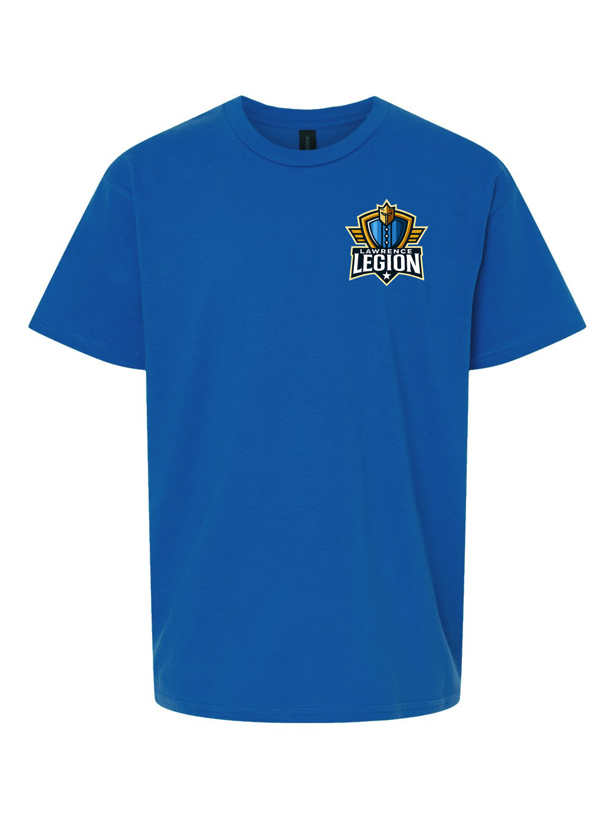 Lawrence Legion youth pocket tee in royal