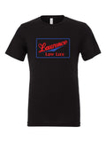 Lawrence Low Life on a black t-shirt