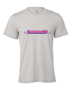 lawrence kansas local sparkle college town gray tshirt t-shirt 
