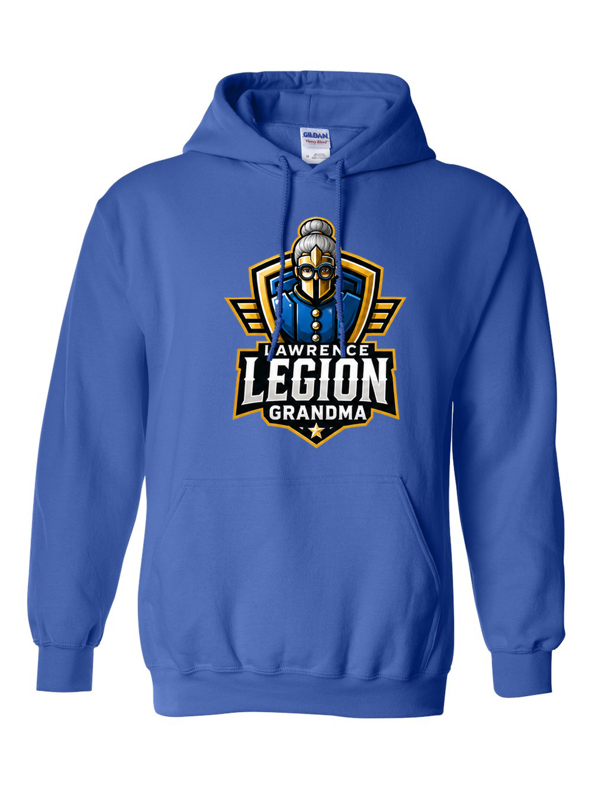 Legion Boyz Family Hoodie, Grandma badge, royal
