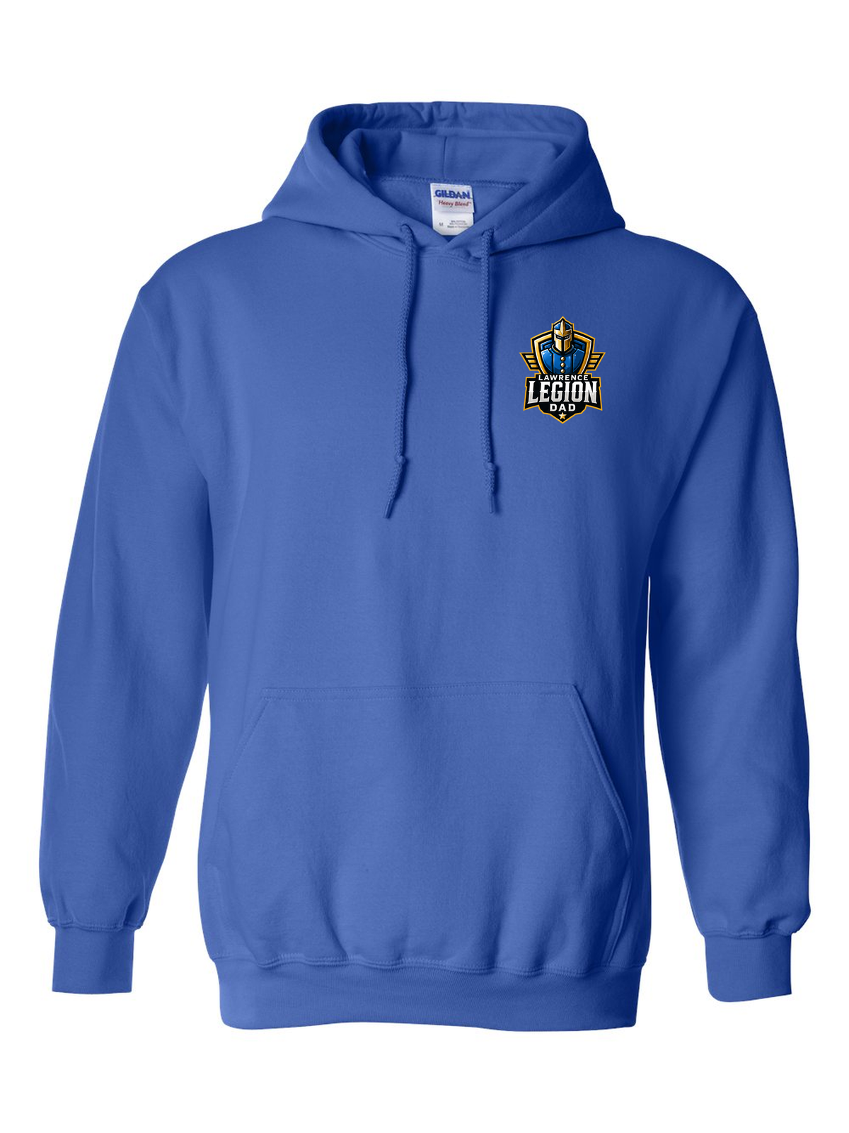 Legion Boyz Family Pocket Hoodie, Dad badge, royal