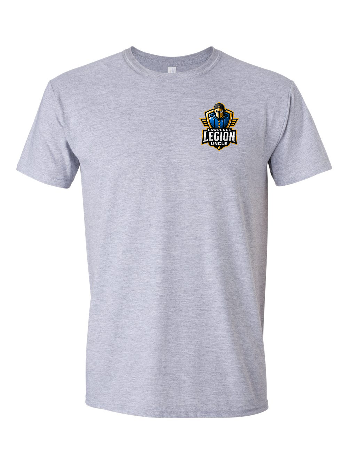 Legion Boyz Family Pocket Tee, Uncle badge, sport grey