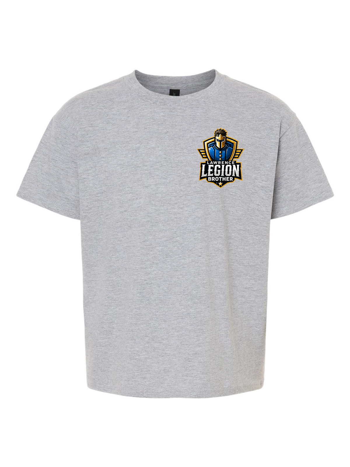 Legion Boyz Family Pocket Tee (Youth), Brother badge, sport grey