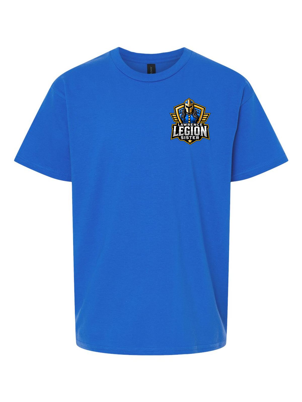 Legion Boyz Family Pocket Tee (Youth), Sister badge, royal