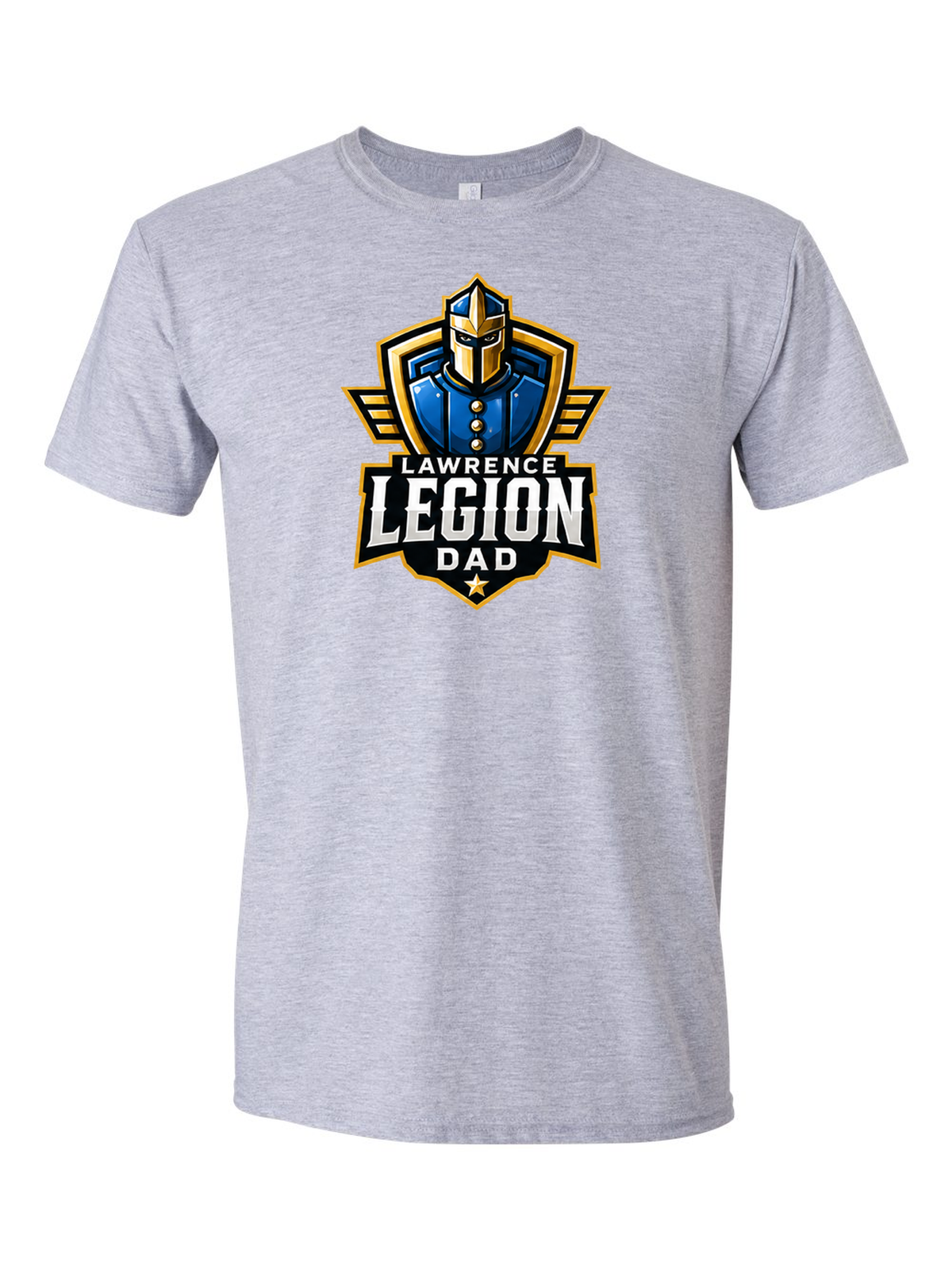 Legion Boyz Family Tee, Dad badge, sport grey