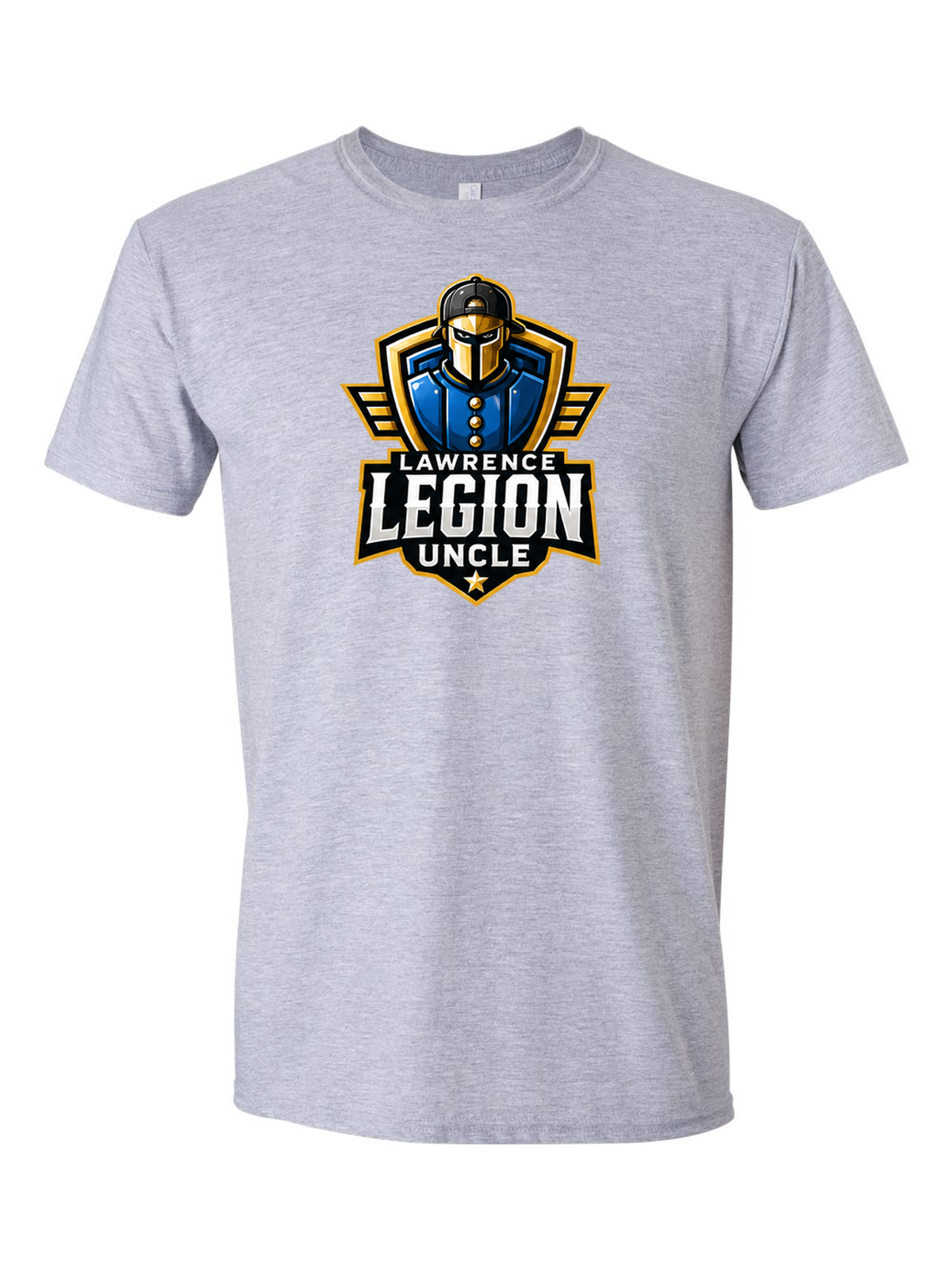 Legion Boyz Family Tee, Uncle badge, sport grey