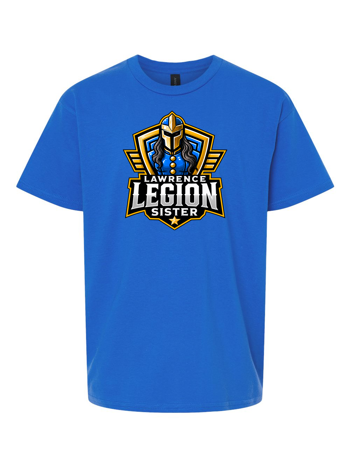 Legion Boyz Family Tee (Youth), Sister badge, royal