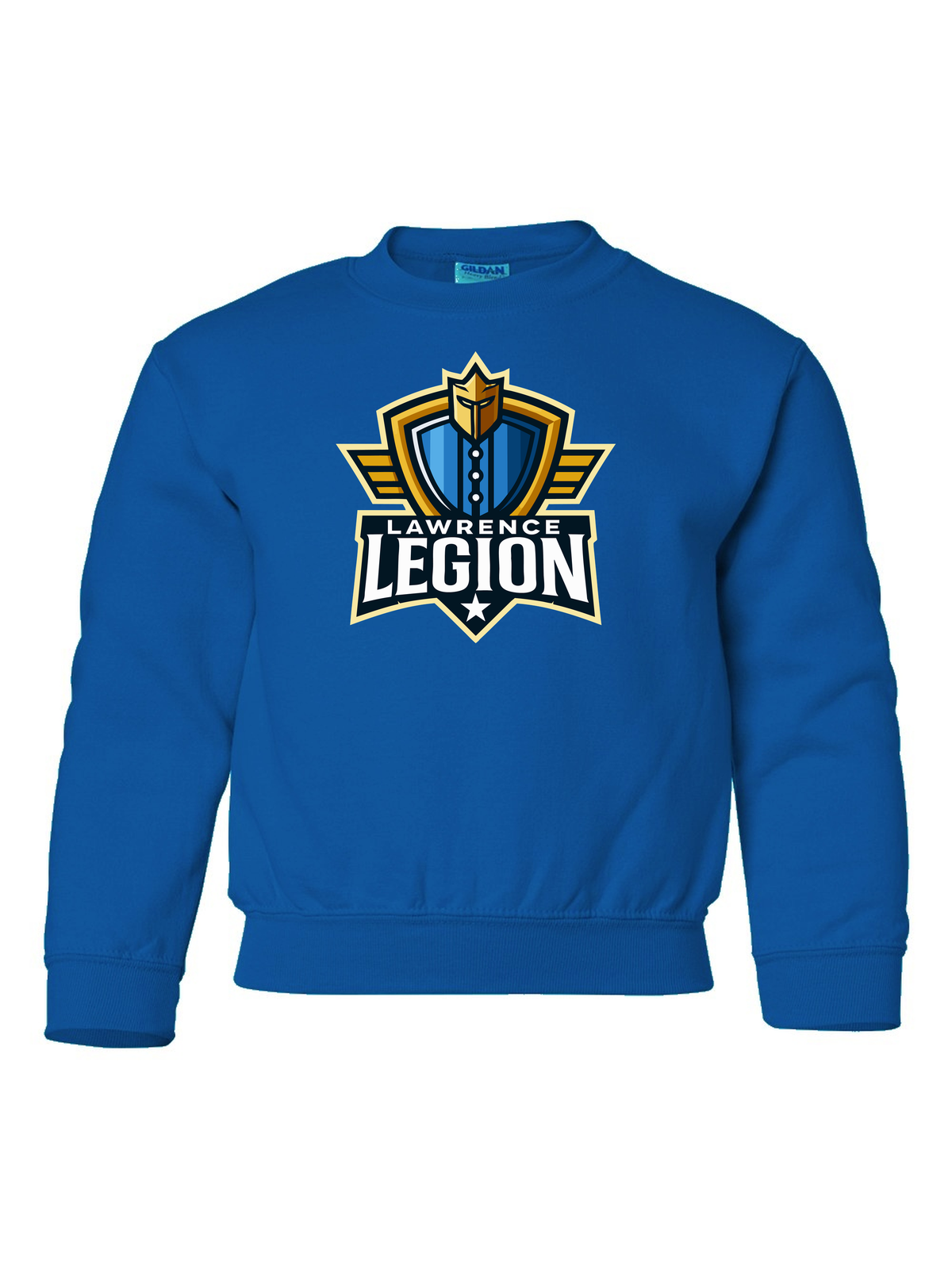 Lawrence Legion youth crewneck in royal
