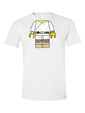 Lego Luke Skywalker Costume design on a white t-shirt