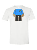 Lego Star Trek Costume design on a white t-shirt
