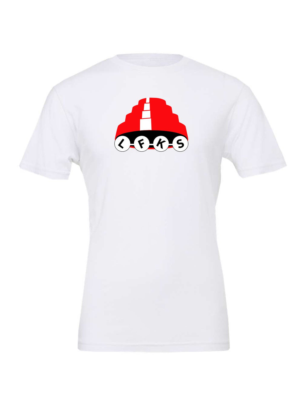 LFKS Whip It tee on white Bella 3001
