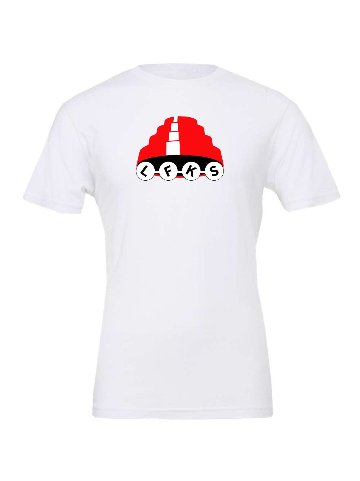 LFKS Whip It tee on white Bella 3001