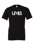 LFKS High Voltage tee on black Bella 3001