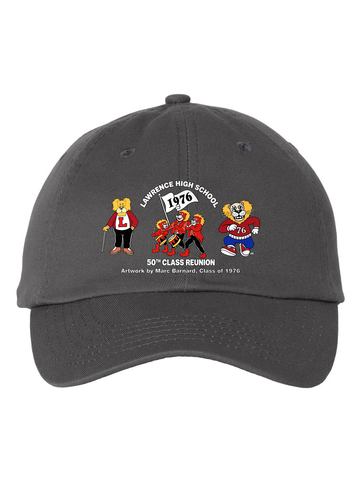 LHS Class of 1976 Reunion Dad Hat in charcoal