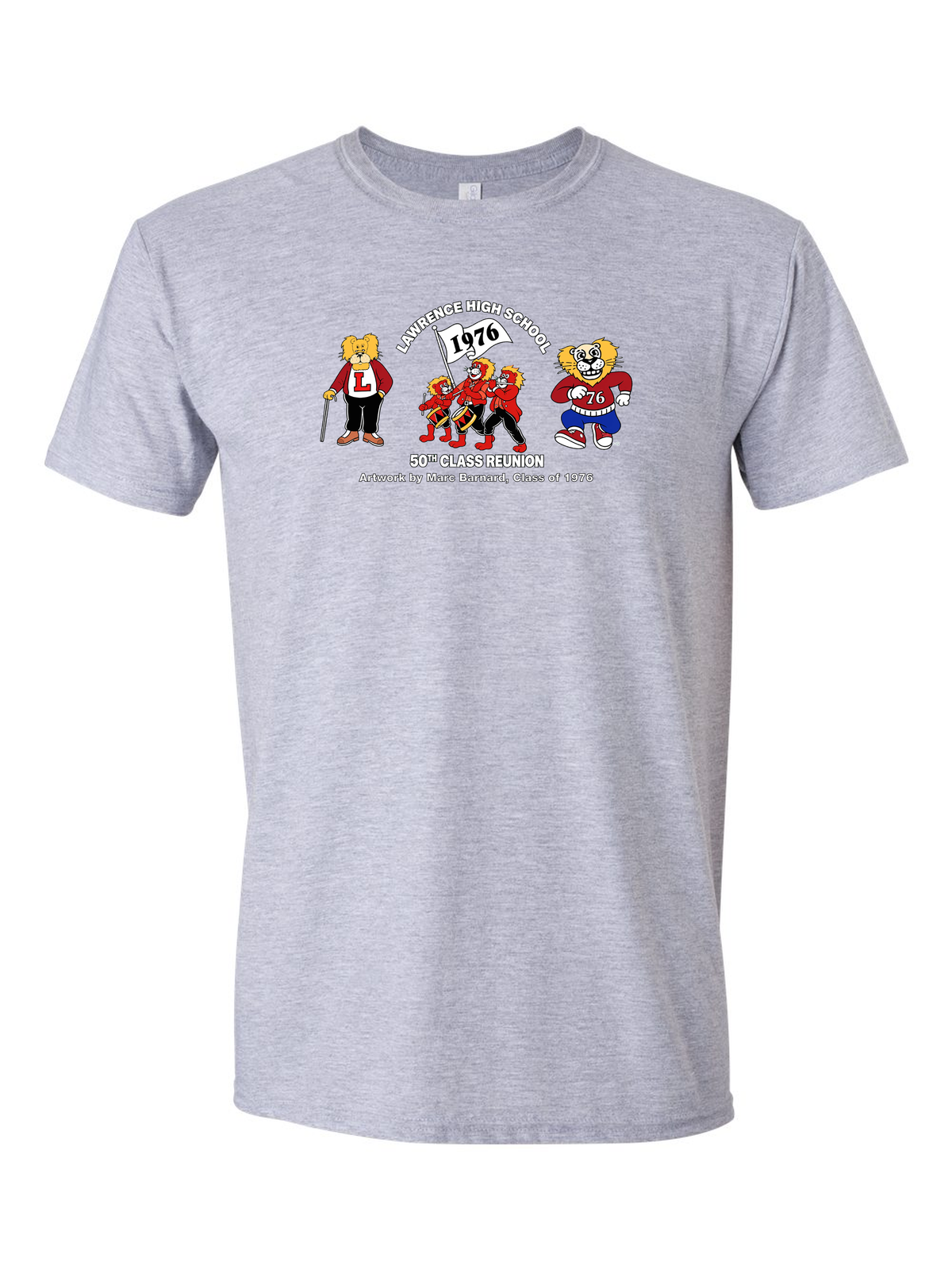LHS Class of 1976 Reunion Tee in sport grey