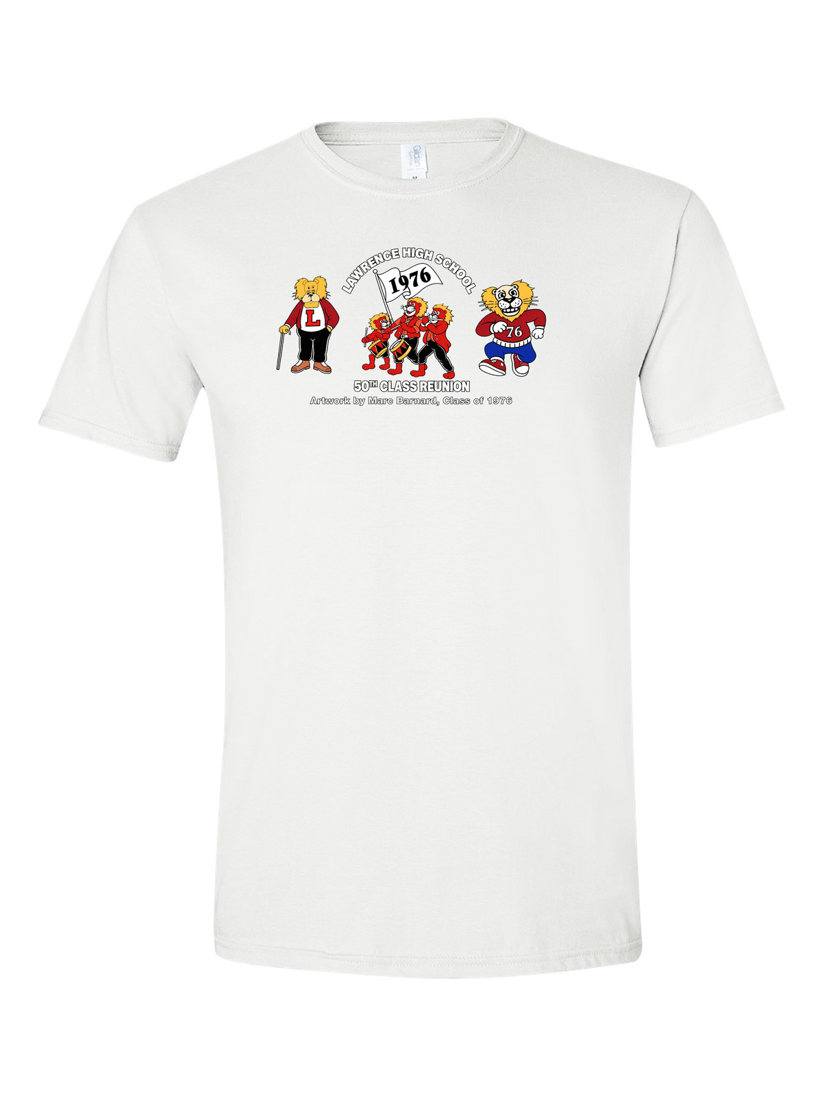 LHS Class of 1976 Reunion Tee in white