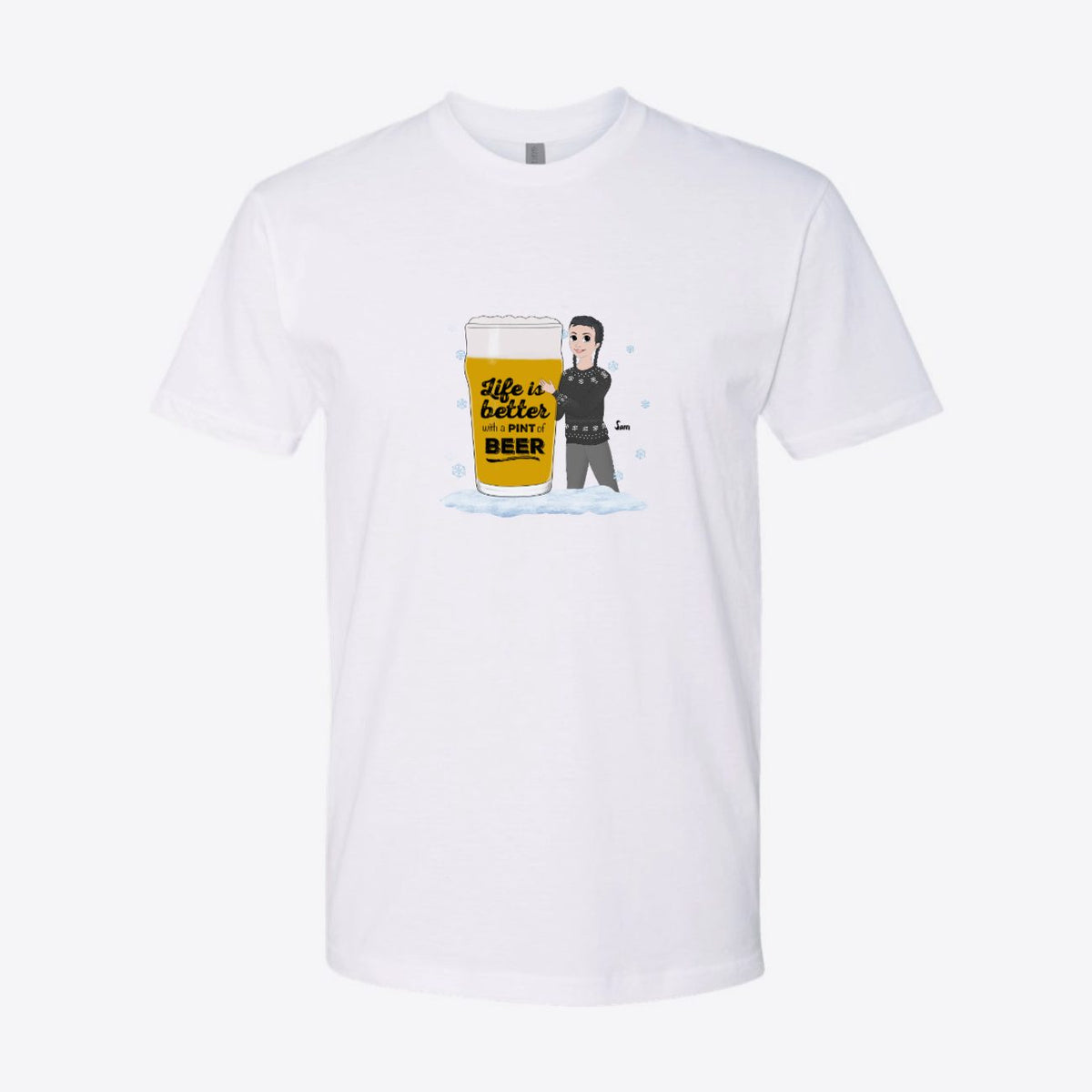 Life Is Better With a Pint of Beer Custom Tee
