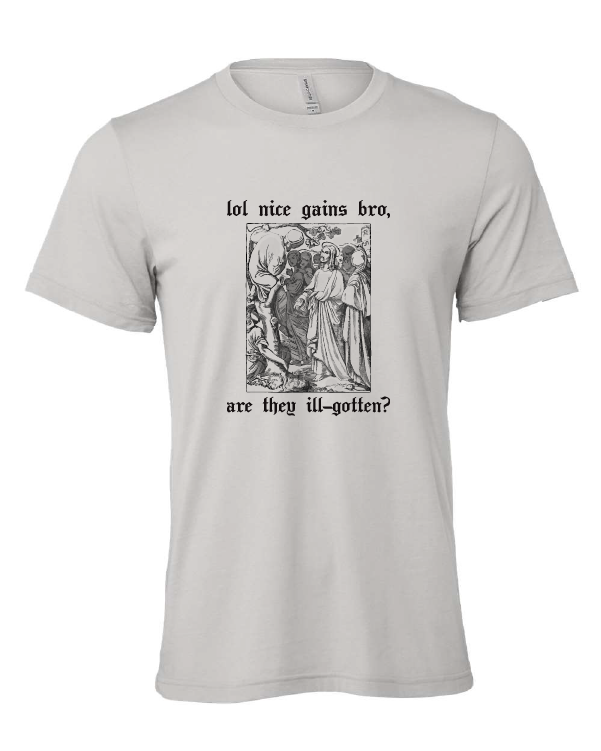 medieval times gains muscles bro midle ages gray tshirt t-shirt 