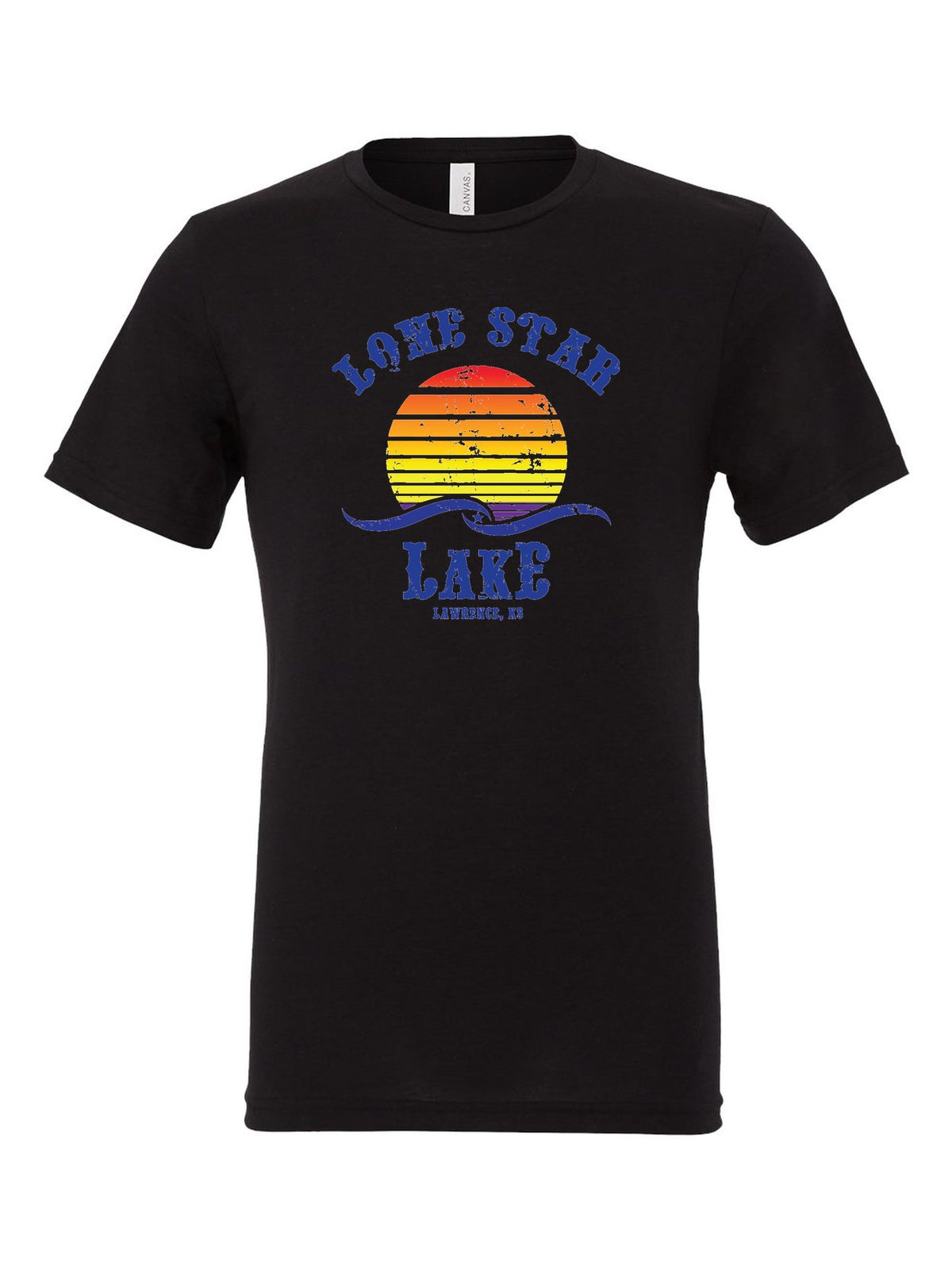 Lone Star Lake on a black t-shirt