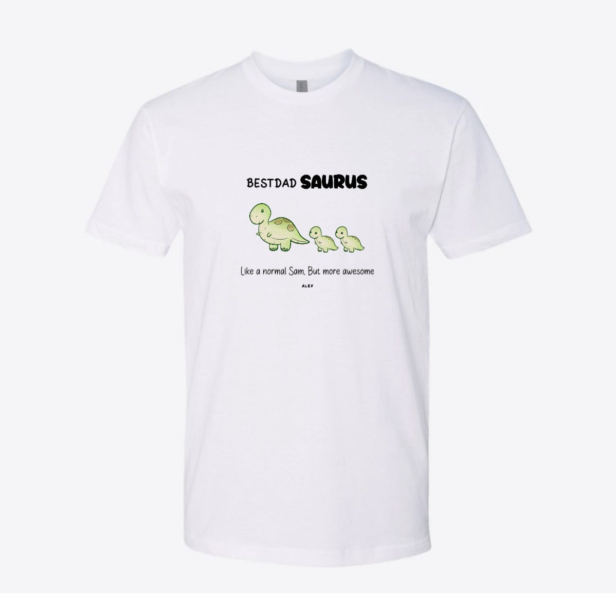 Mama or Papa Saurus Awesome Custom Tee