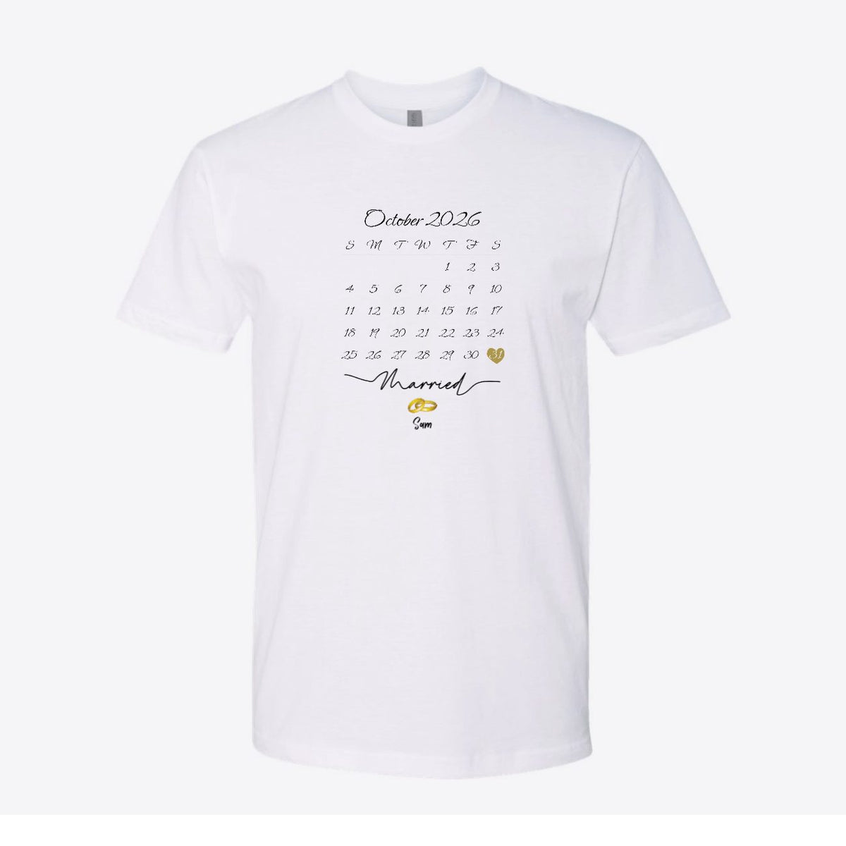 Married Calendar Custom Tee
