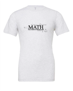 math problems funny white tshirt t-shirt 