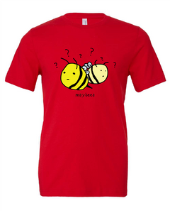 maybe bees pun funny red tshirt red t-shirt
