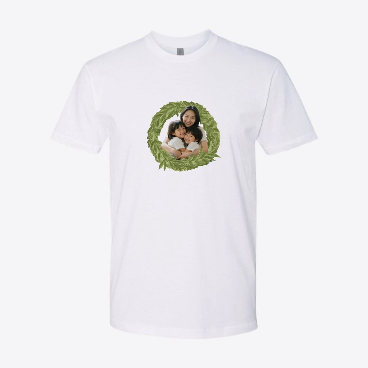 Meet the Family Photo Wreath Custom Tee