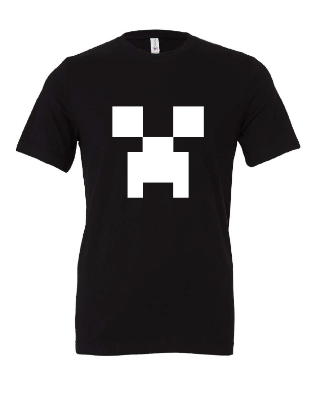 creeper minecraft video game black tshirt t-shirt