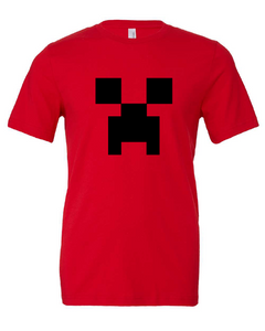 creeper minecraft video game red tshirt t-shirt