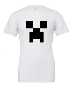 creeper minecraft video game white tshirt t-shirt 
