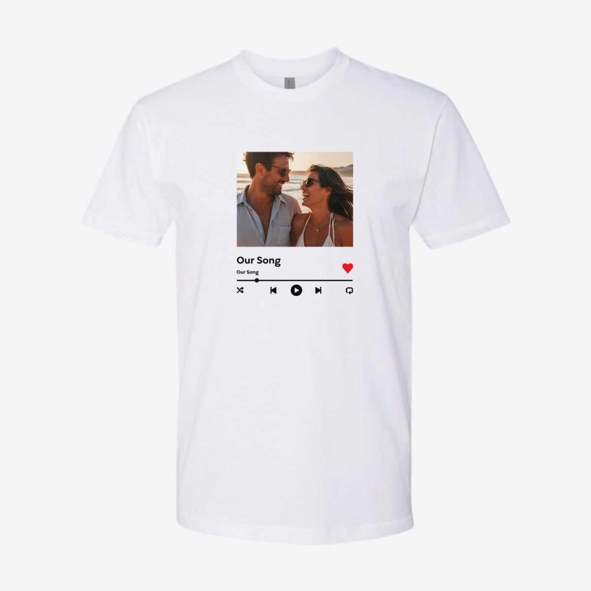 Music Player Photo Custom Tee