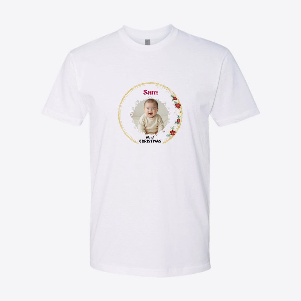 My First Christmas Photo Custom Tee