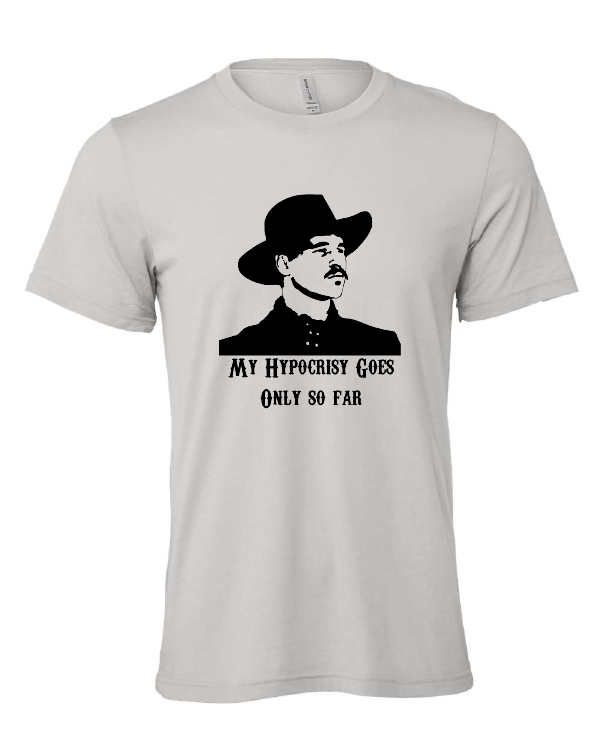 tombstone doc holiday western tv show movie gray tshirt t-shirt