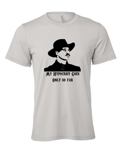 tombstone doc holiday western tv show movie gray tshirt t-shirt