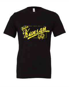 kansas kansan midwest sunflower black tshirt t-shirt 