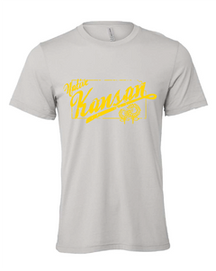 kansas kansan midwest sunflower gray tshirt t-shirt 