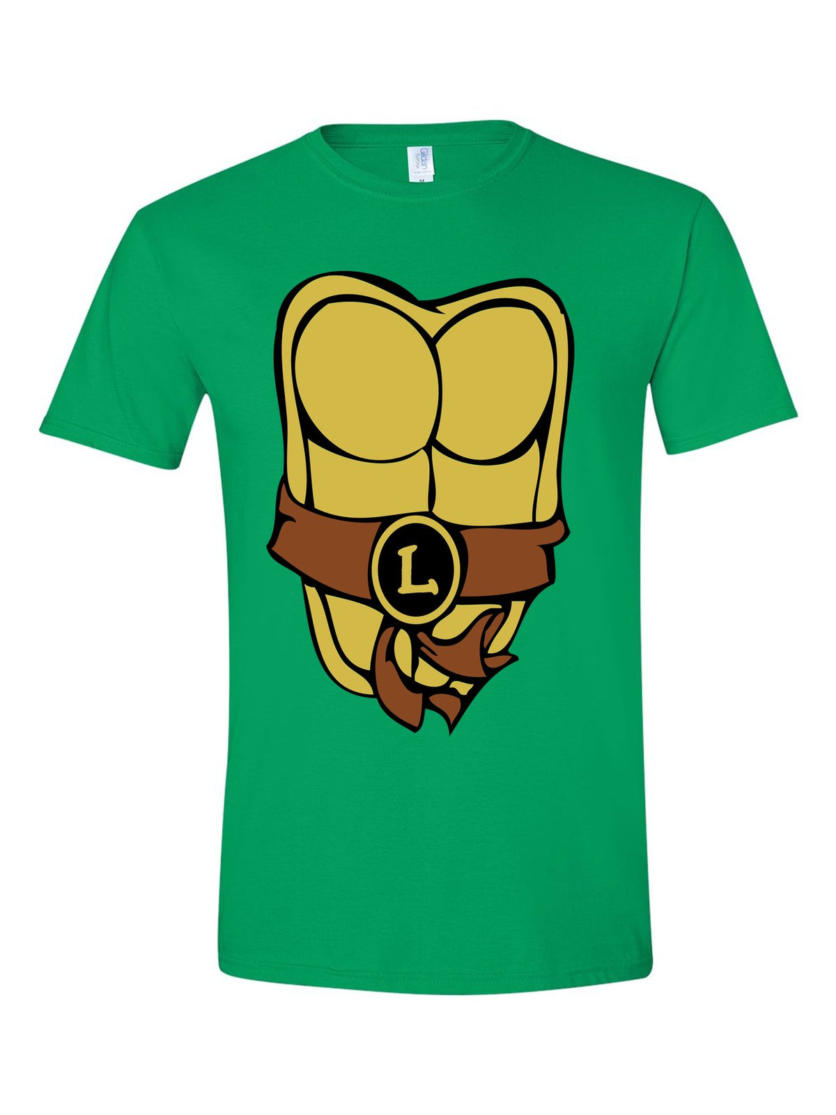 Ninja Turtle Costume design on an irish green t-shirt