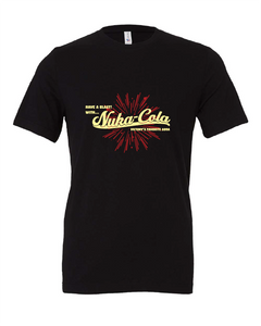 fallout tv show video game nuka cola black tshirt t-shirt 